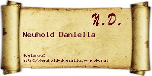 Neuhold Daniella névjegykártya